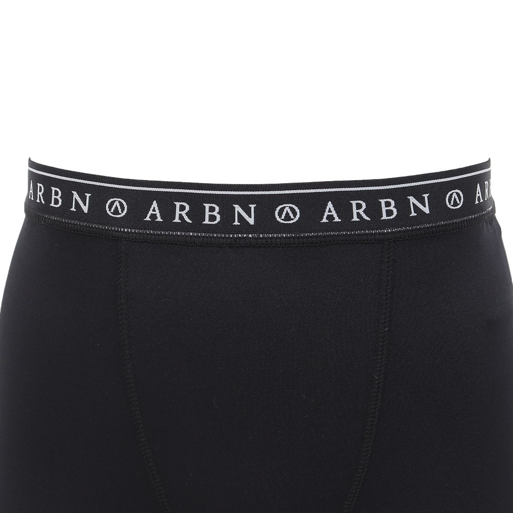 エアボーン（ARBN）（メンズ）ラッシュガード ショーツ インナー 速乾 UVカット AB2023SSM-SWIM005BLK ブラック