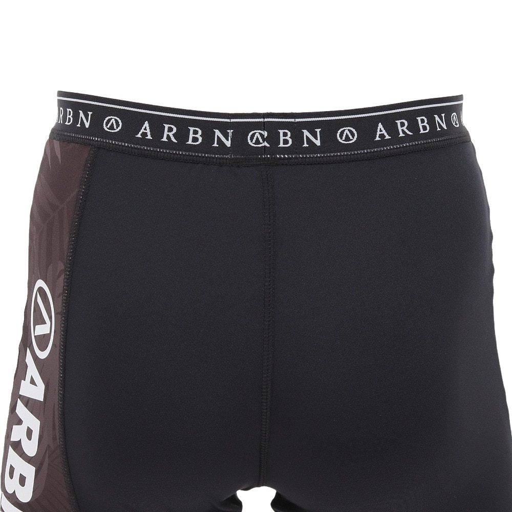 エアボーン（ARBN）（メンズ）ラッシュガード ショーツ インナー 速乾 UVカット AB2023SSM-SWIM005BLK ブラック