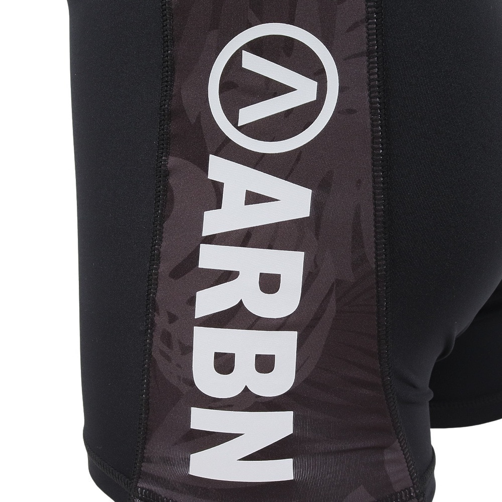 エアボーン（ARBN）（メンズ）ラッシュガード ショーツ インナー 速乾 UVカット AB2023SSM-SWIM005BLK ブラック