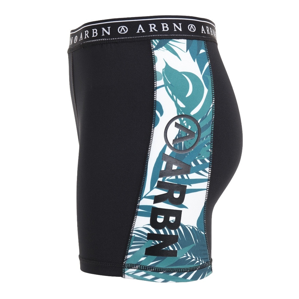エアボーン（ARBN）（メンズ）ラッシュガード 水着 水泳パンツ サーフパンツ サーフィン AB2023SSM-SWIM005BLxGN ブラック×グリーン