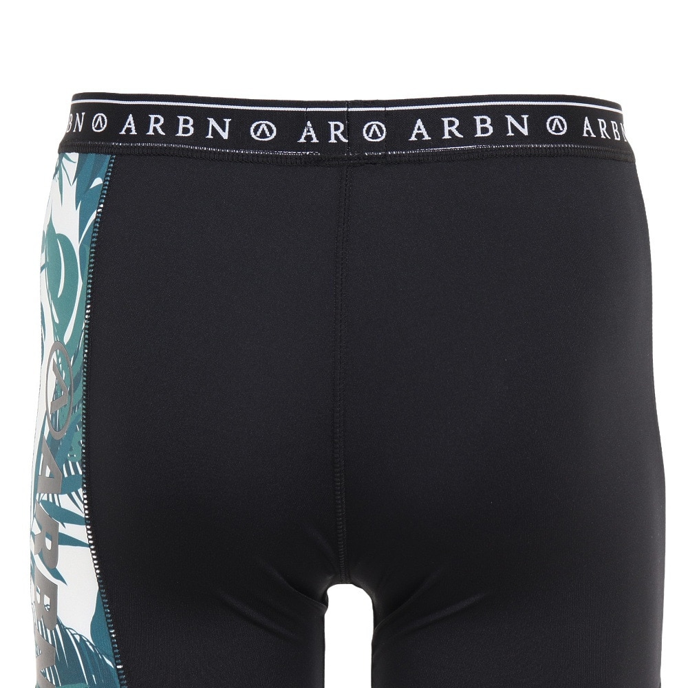エアボーン（ARBN）（メンズ）ラッシュガード 水着 水泳パンツ サーフパンツ サーフィン AB2023SSM-SWIM005BLxGN ブラック×グリーン