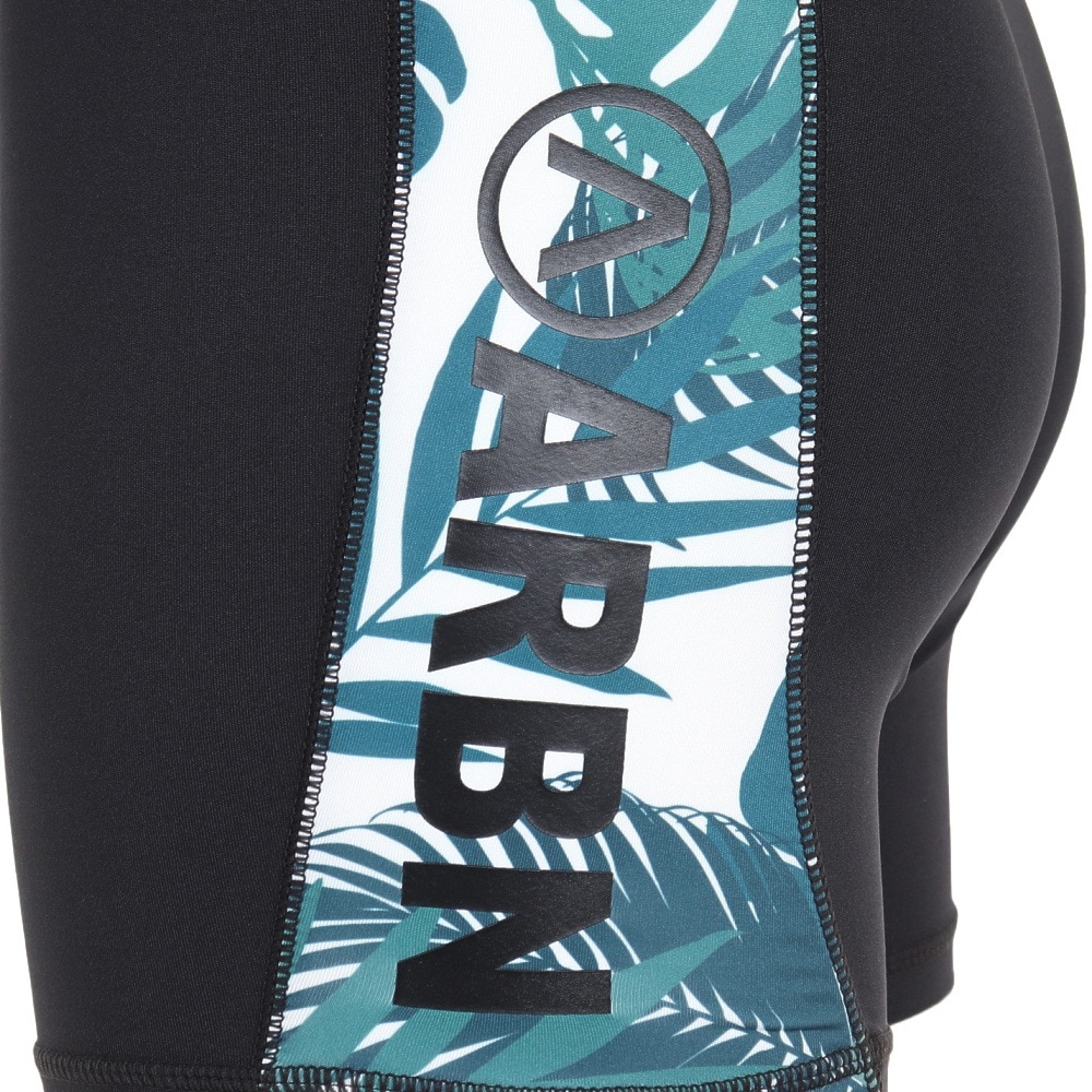 エアボーン（ARBN）（メンズ）ラッシュガード 水着 水泳パンツ サーフパンツ サーフィン AB2023SSM-SWIM005BLxGN ブラック×グリーン