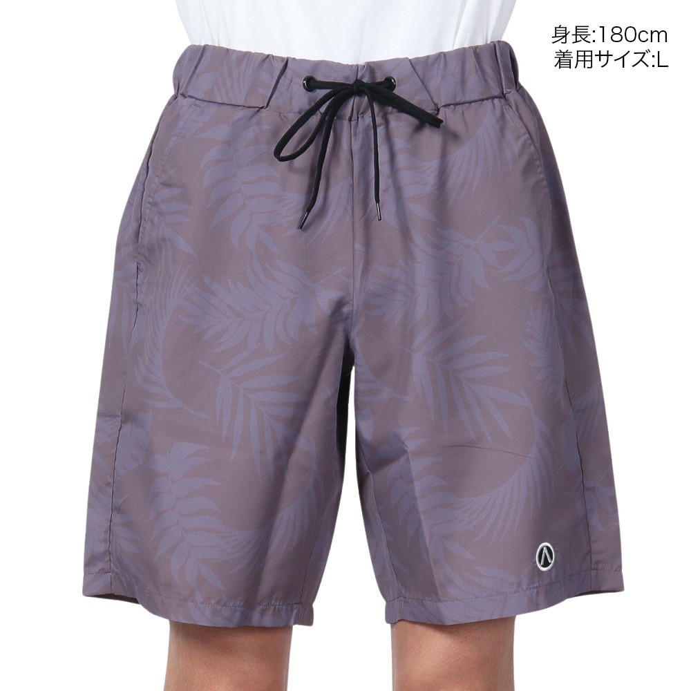 エアボーン（ARBN）（メンズ）水着 海水パンツ ボタニカル サーフ ショートパンツ 水陸両用 AB24SSM-APP0914BLK