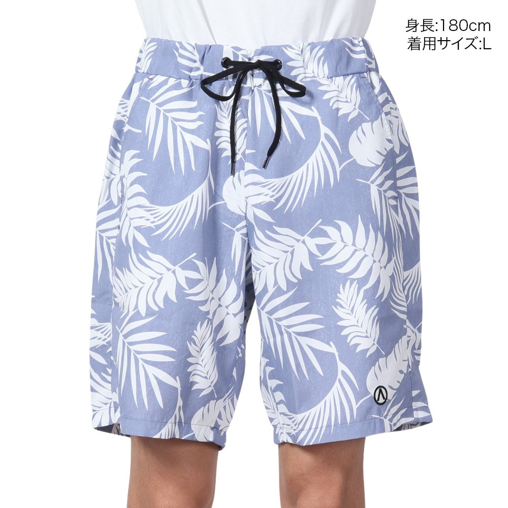エアボーン（ARBN）（メンズ）水着 海水パンツ ボタニカル サーフ ショートパンツ 水陸両用 AB24SSM-APP0914IBLU