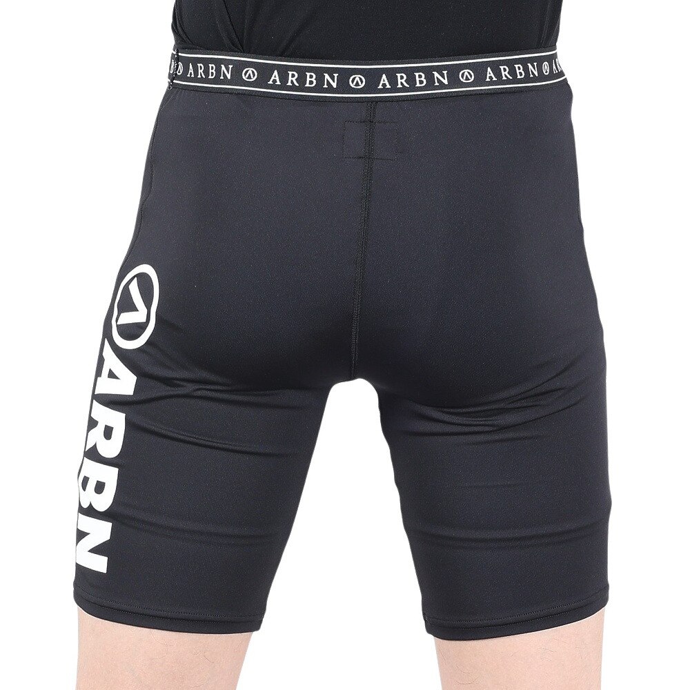 エアボーン（ARBN）（メンズ）ラッシュガード サーフィン パンツ インナー 速乾 UVカット アウトドア マリンスポーツ RUSH SHORTS 22S-ARBN-034SP-BLK