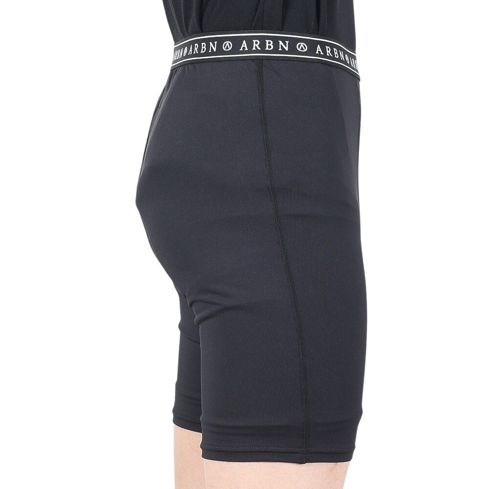 エアボーン（ARBN）（メンズ）ラッシュガード サーフィン パンツ インナー 速乾 UVカット アウトドア マリンスポーツ RUSH SHORTS 22S-ARBN-034SP-BLK