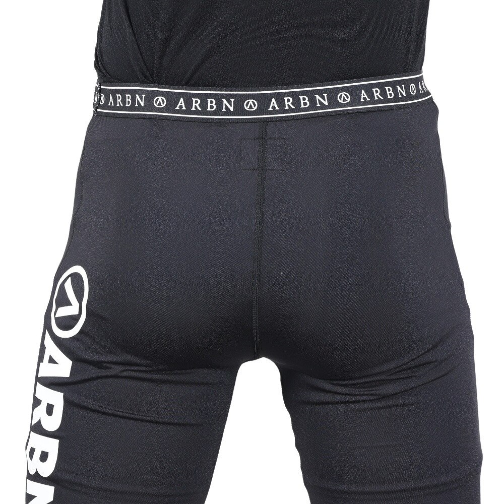 エアボーン（ARBN）（メンズ）ラッシュガード サーフィン パンツ インナー 速乾 UVカット アウトドア マリンスポーツ RUSH SHORTS 22S-ARBN-034SP-BLK