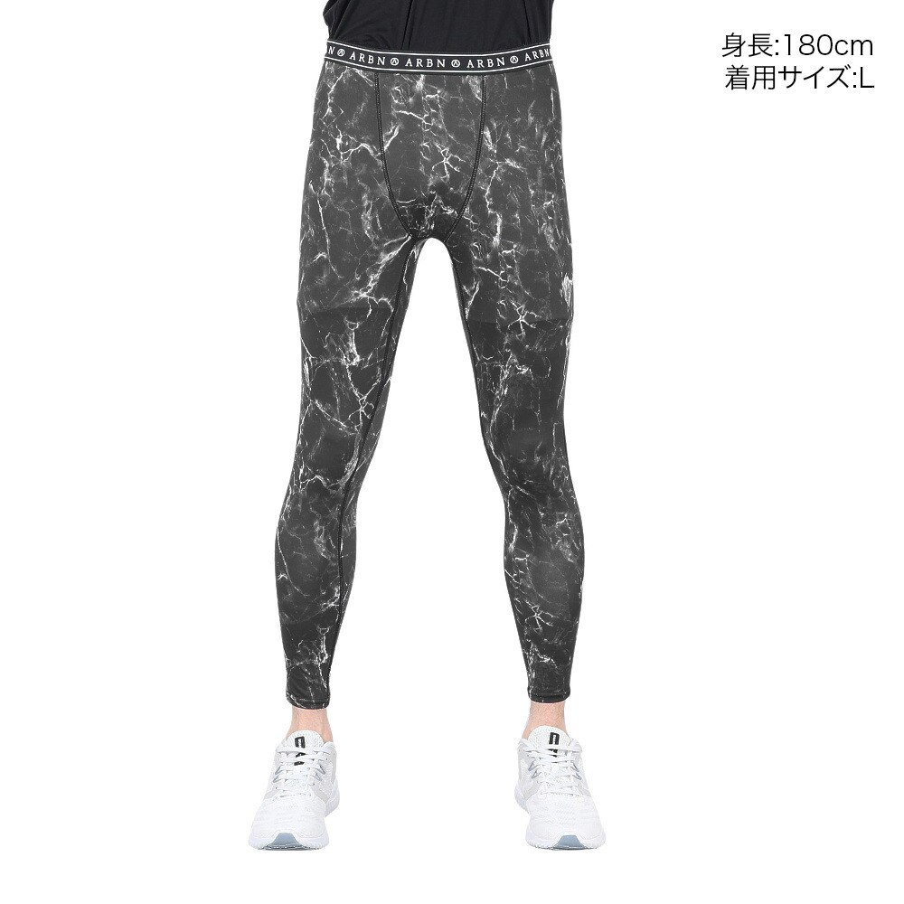 エアボーン（ARBN）（メンズ）ラッシュガード レギンス メンズ 速乾 UVカット アウトドア スポーツ RUSH PANTS 22S-ARBN-035LP-BK/BL