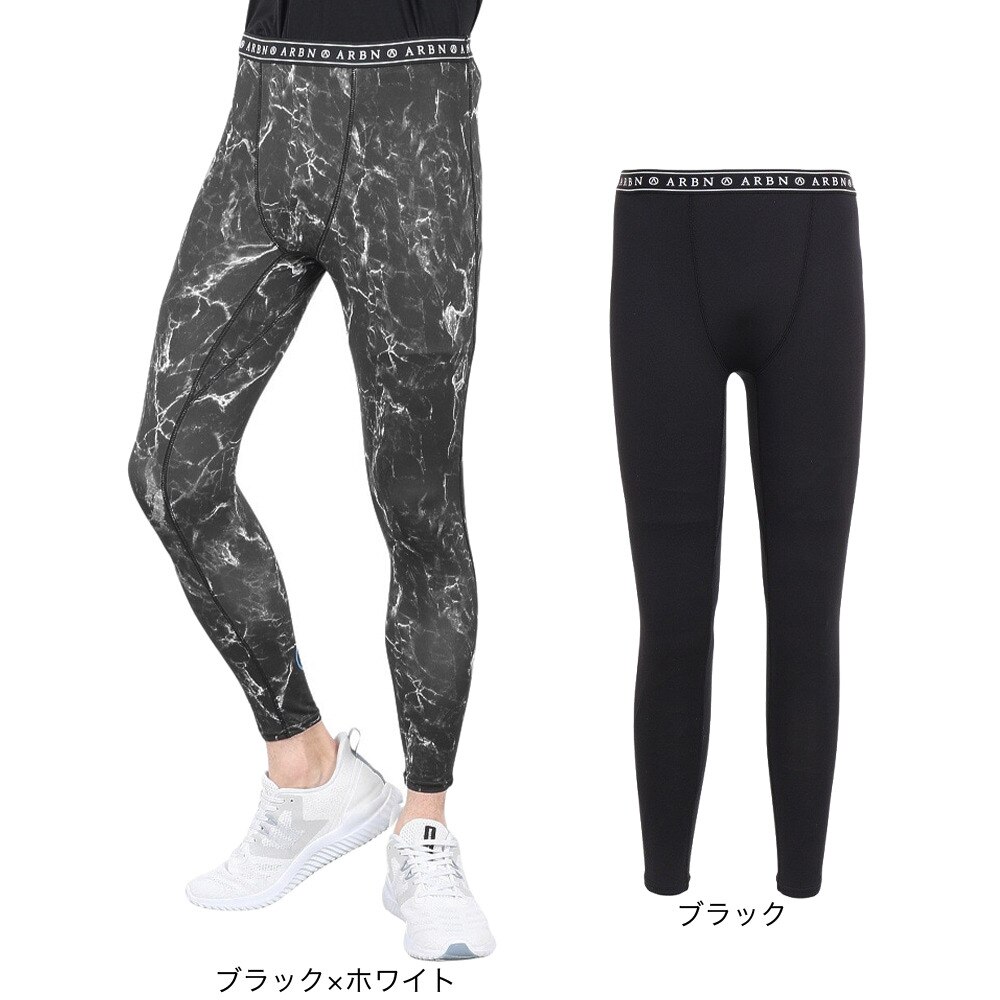エアボーン（ARBN）（メンズ）ラッシュガード レギンス メンズ 速乾 UVカット アウトドア スポーツ RUSH PANTS 22S-ARBN-035LP-BLK