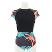 ハーレー（HURLEY）（レディース）水着 ラッシュガード オールインワン UVカット UPF50+ 速乾 HANOI SURF SUIT 21 AR3862-010