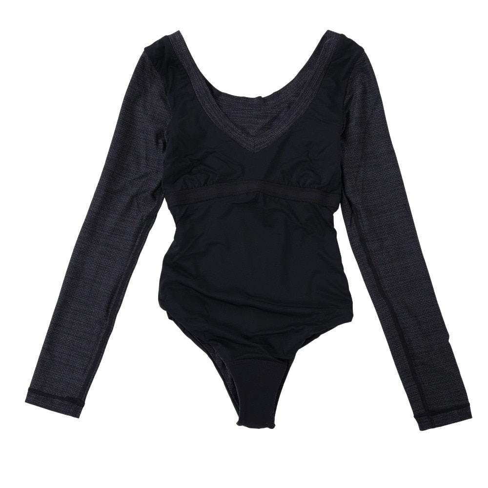 ハーレー（HURLEY）（レディース）水着 ワンピース ロングスリーブ ブラック Premium Quick Dry Rvsb Bodysuit 22 AJ3589-010