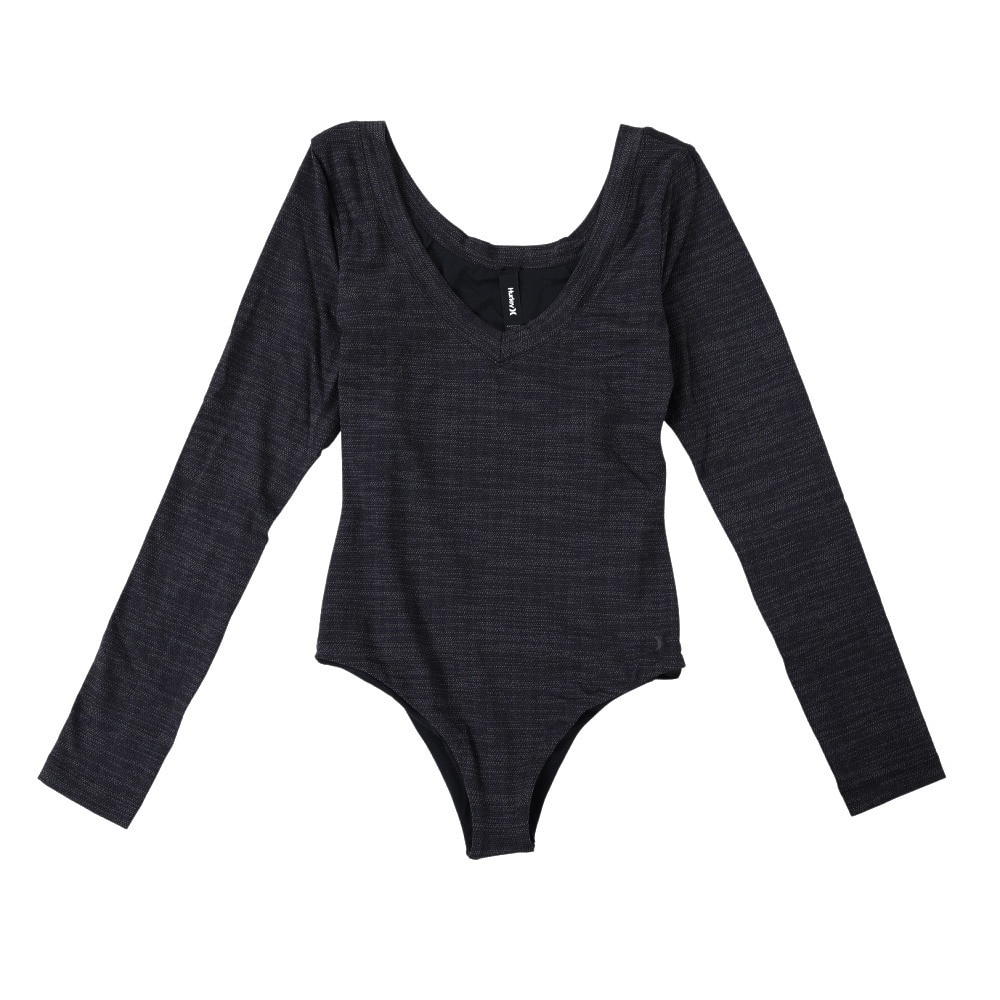 ハーレー（HURLEY）（レディース）水着 ワンピース ロングスリーブ ブラック Premium Quick Dry Rvsb Bodysuit 22 AJ3589-010