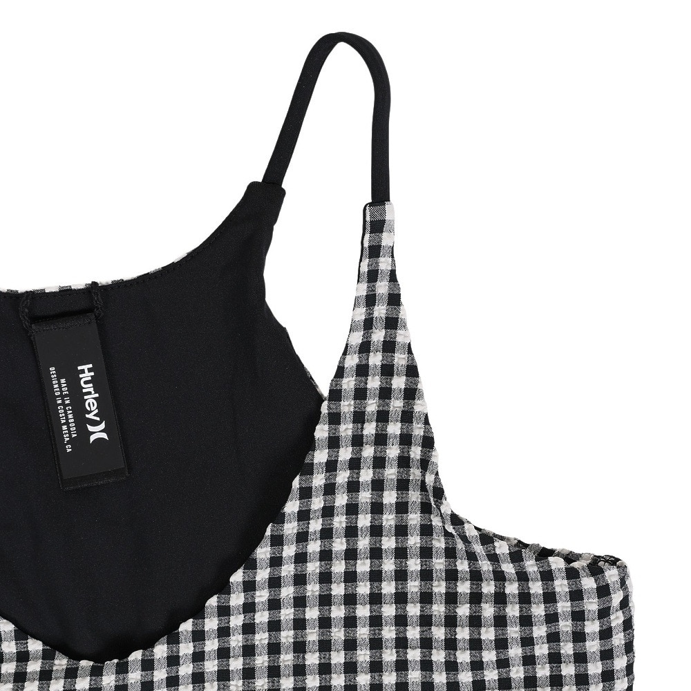 ハーレー（HURLEY）（レディース）水着 ワンピース ブラック ギンガムチェック QD GINGHAM BS 22 AV2764-010