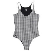 (レディース)水着 ワンピース ブラック ギンガムチェック QD GINGHAM BS 22 AV2764-010