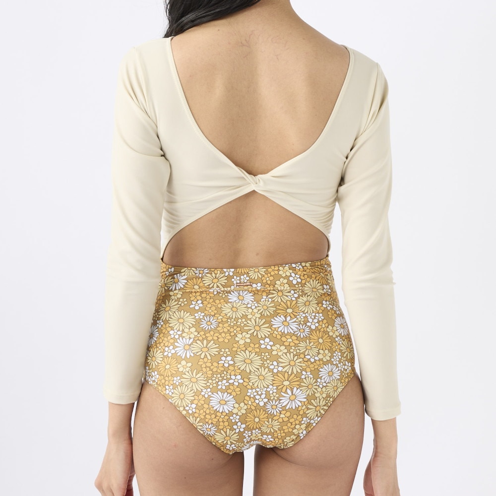 オーシャンパシフィック（Ocean Pacific）（レディース）花柄 ワンピース水着 523831 BRN