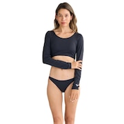 (レディース)PARTY WAVES ロングスリーブ ビキニ 長袖ラッシュガード ボトム 上下セット 25SPRSW251006BLK