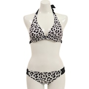 ハーレー（HURLEY）（レディース）LEOPARD 2WAY HALTER セットビキニ水着 21 GBWLEOH-BLK