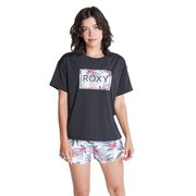 ロキシー（ROXY）（レディース）BOTANICAL SHADOW 3点セット ラッシュTシャツ付き 22SPRSW221032BLK