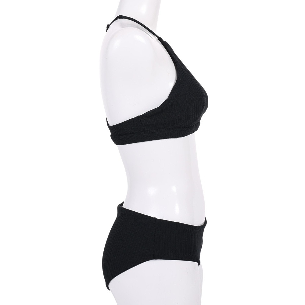 ハーレー（HURLEY）（レディース）速乾 サポート力 抜群 水着 ビキニ 上下セット マリンウェア RIB HIGH NECK SURF 22 GBWQD6566-010 ブラック