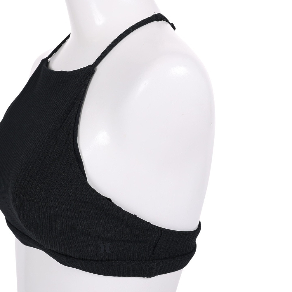 ハーレー（HURLEY）（レディース）速乾 サポート力 抜群 水着 ビキニ 上下セット マリンウェア RIB HIGH NECK SURF 22 GBWQD6566-010 ブラック