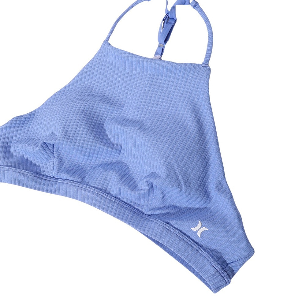 ハーレー（HURLEY）（レディース）速乾 サポート力 抜群 水着 ビキニ 上下セット マリンウェア RIB HIGH NECK SURF 22 GBWQD6566-457 ライトブルー