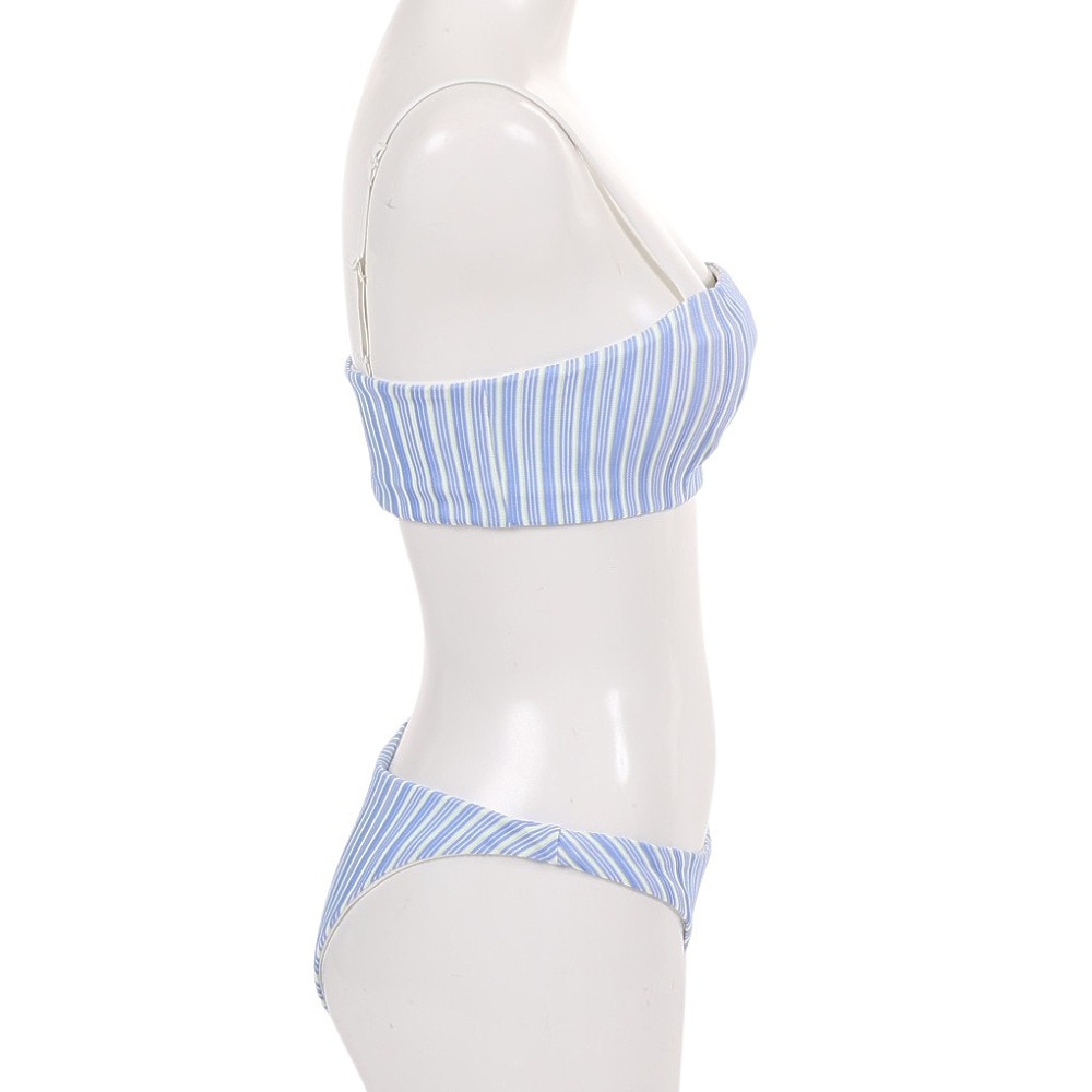 ハーレー（HURLEY）（レディース）速乾 トップス サイズ調整可能 ビキニ セット 水着 ブルー RADIAL STRAIGHT 22 GBWQD1621-133