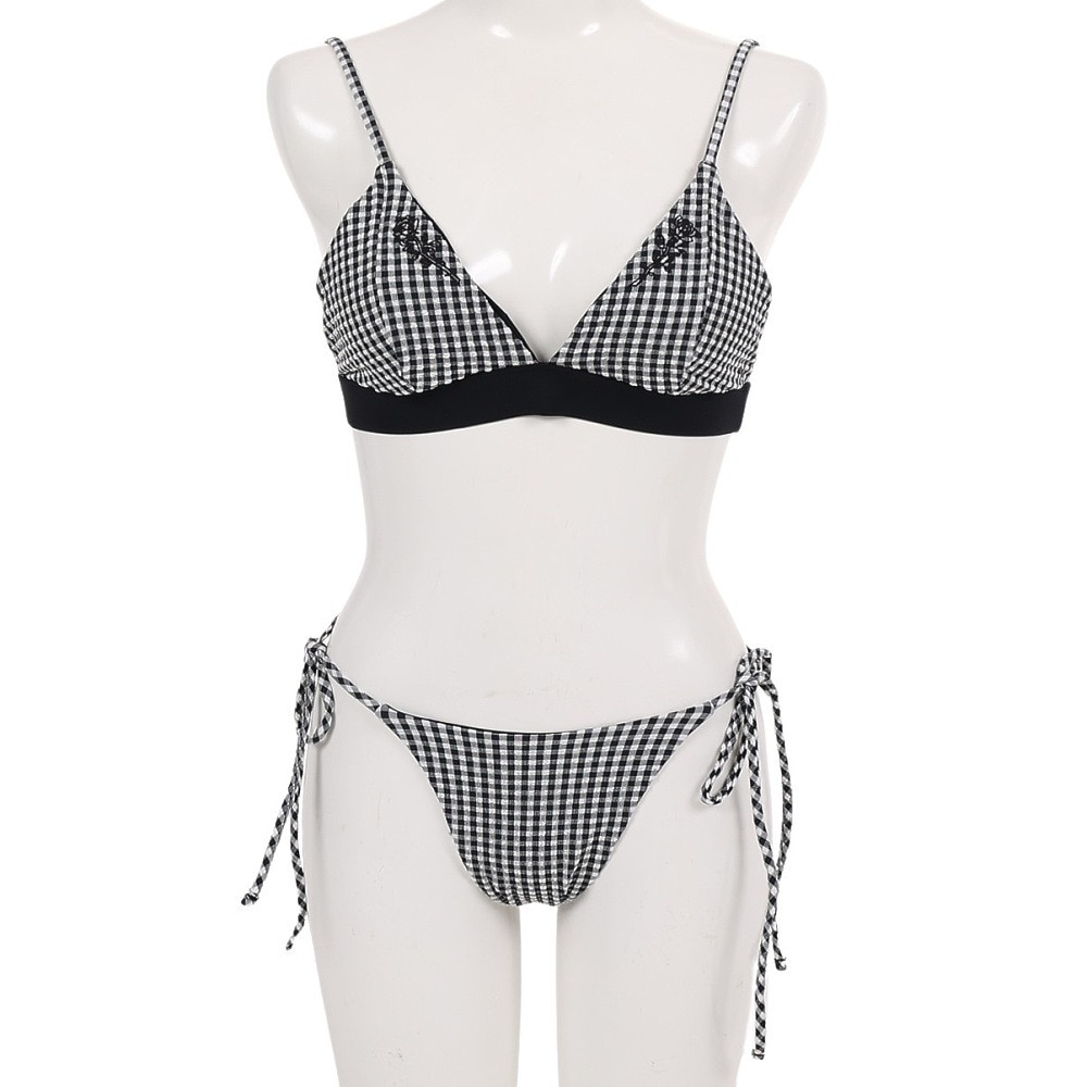 ハーレー（HURLEY）（レディース）水着 ビキニ セット ブラック ギンガムチェック QD GINGHAM TRI GBWQD5862-010