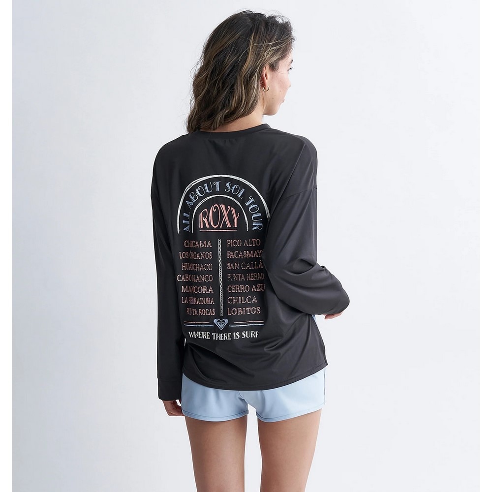 ロキシー（ROXY）（レディース）水着 4点セット 長袖 ラッシュTシャツ付き ALL ABOUT SOL 24SPRSW241004BBK
