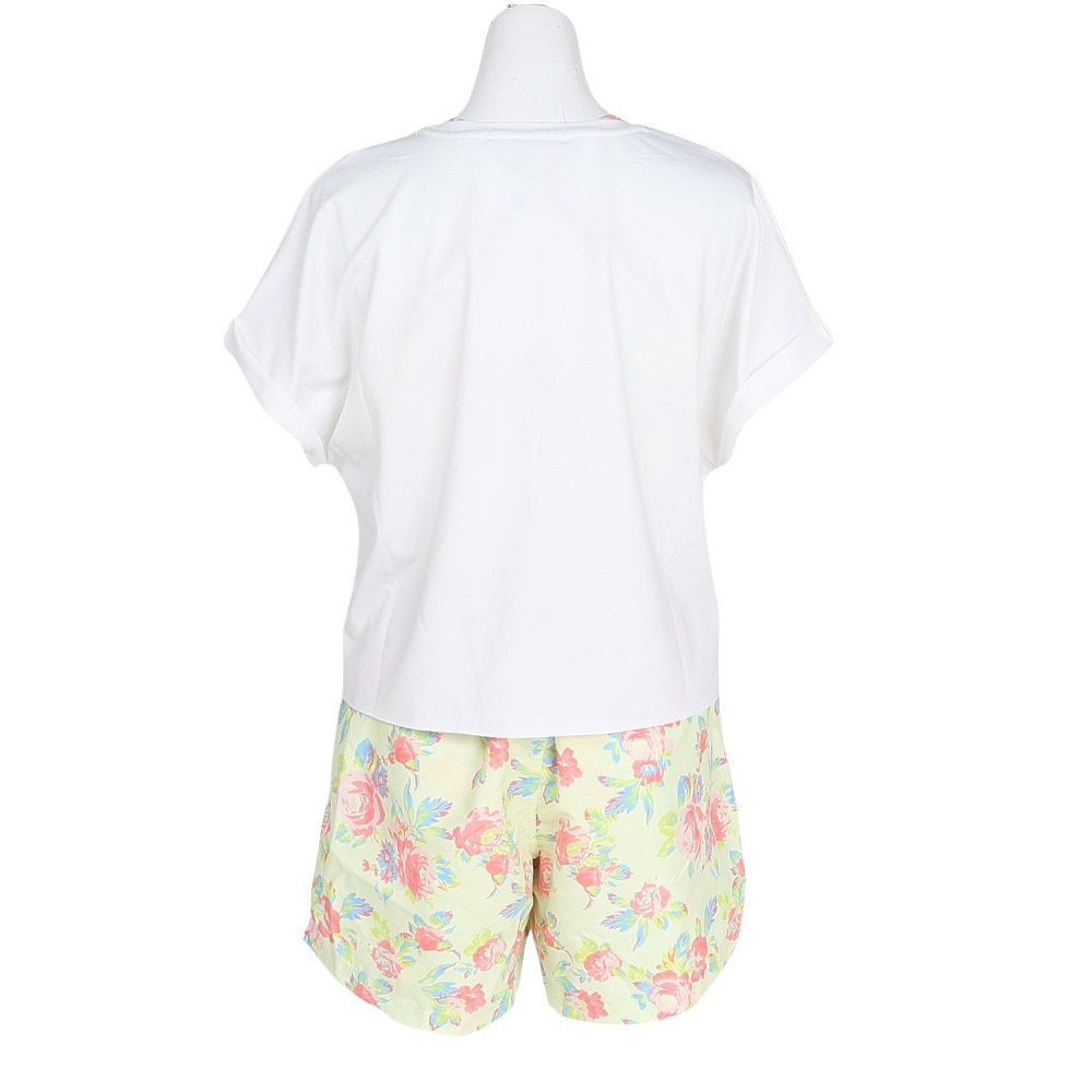 ラスティ（RUSTY）（レディース）水着 4点セット Tシャツ 水着上下 ショートパンツ924801YEL イエロー フラワー