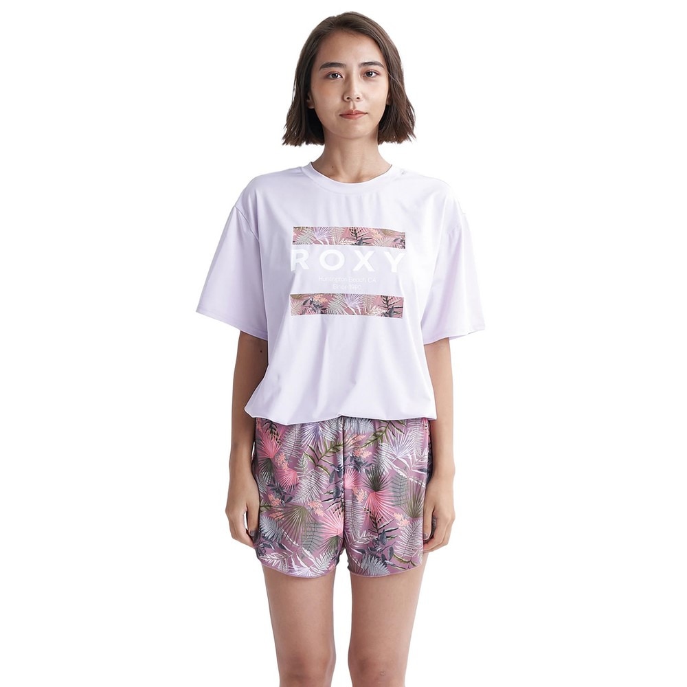 ロキシー（ROXY）（レディース）水着 3点セット 半袖 ラッシュTシャツ付き SIMPLY BOTANICAL 24SPRSW241009TER