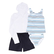 (レディース)セパレーツ水着 4点セット 923026WHT-A