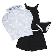 (レディース)水着 4点セット ラッシュガード 水陸両用 UVカット 398040TAQ