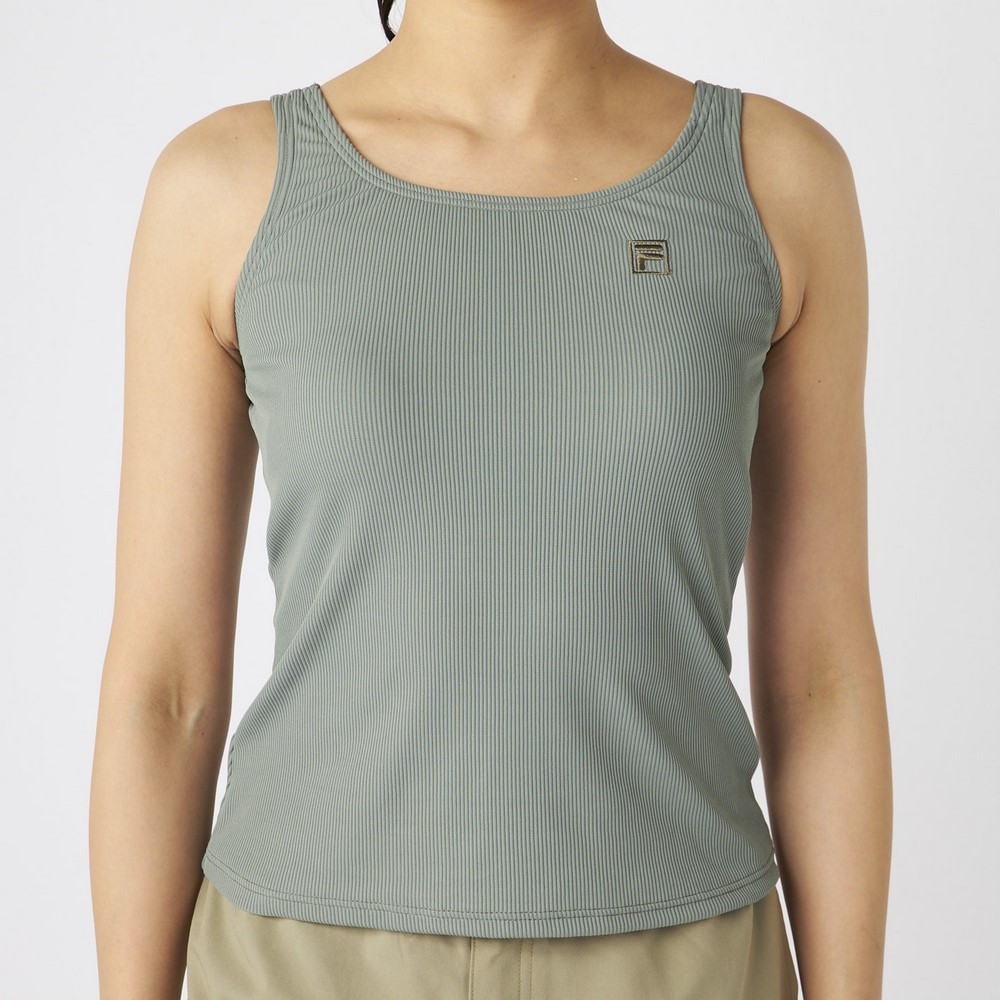 フィラ（FILA）（レディース）水着 カバーアップTシャツ タンキニ 4点セット 325601-CRM
