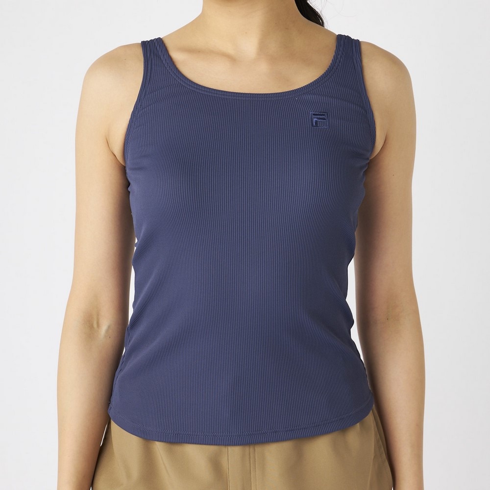 フィラ（FILA）（レディース）水着 カバーアップTシャツ タンキニ 4点セット 325601-NV
