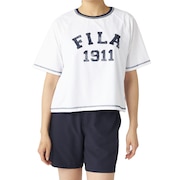 (レディース)水着 カバーアップTシャツ タンキニ 4点セット 325601-WT