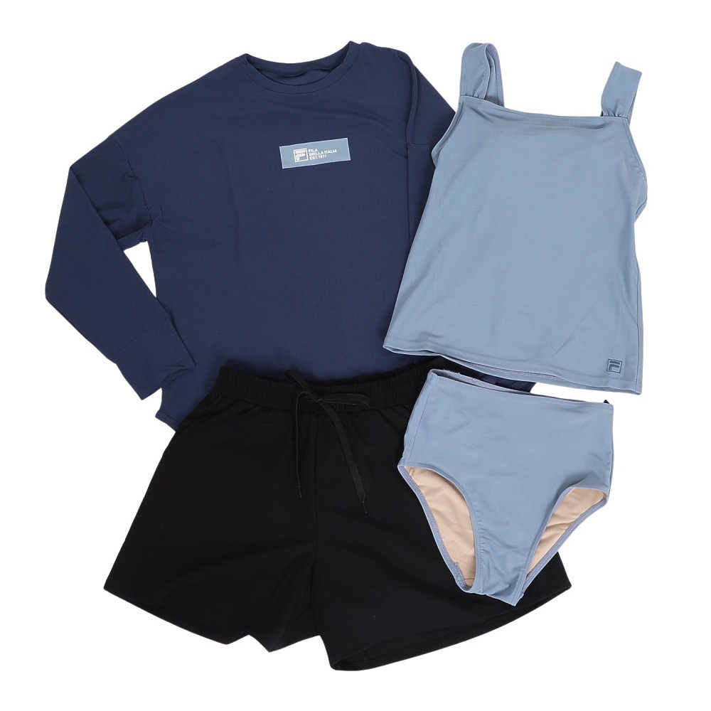 フィラ（FILA）（レディース）プルオーバータンキニ 4点セット 325605 -NV