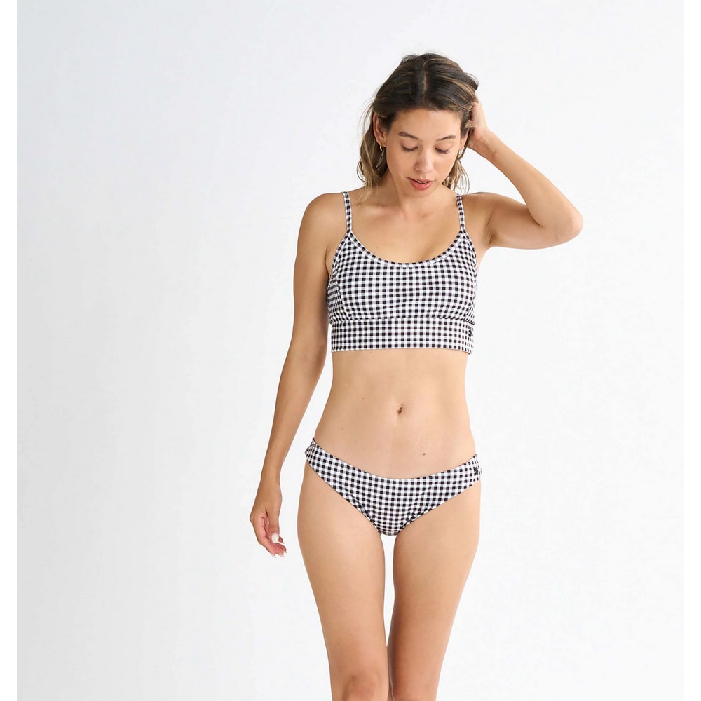 ロキシー（ROXY）（レディース）水着 4点セット 長袖ラッシュTシャツ付き PICNIC GINGHAM 25SPRSW251009BLK