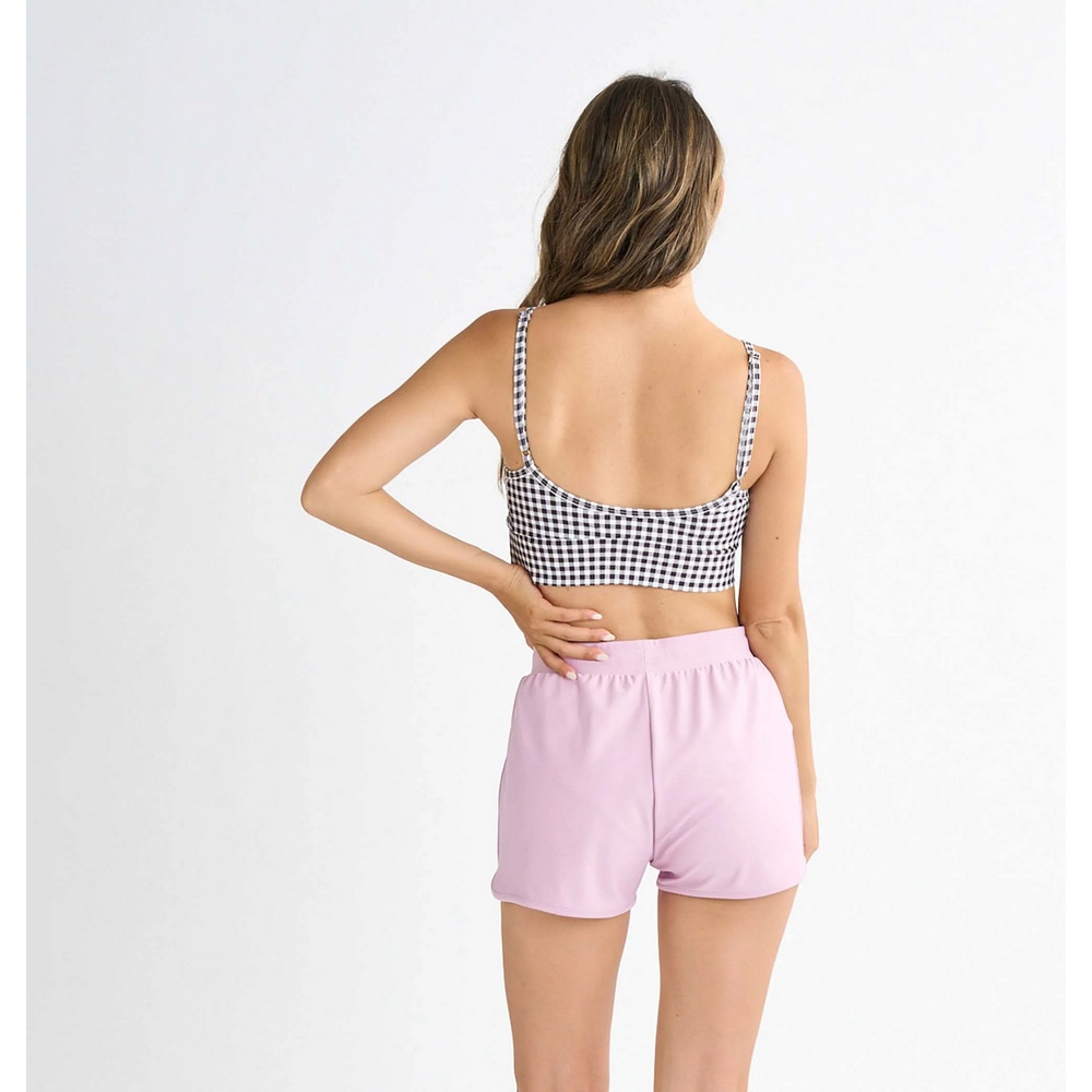 ロキシー（ROXY）（レディース）水着 4点セット 長袖ラッシュTシャツ付き PICNIC GINGHAM 25SPRSW251009BLK