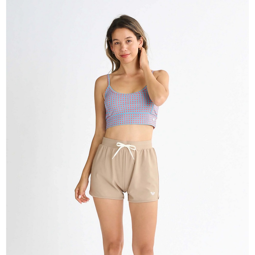 ロキシー（ROXY）（レディース）PICNIC GINGHAM 長袖ラッシュTシャツ付き 水着 4点セット 25SPRSW251009TRQ