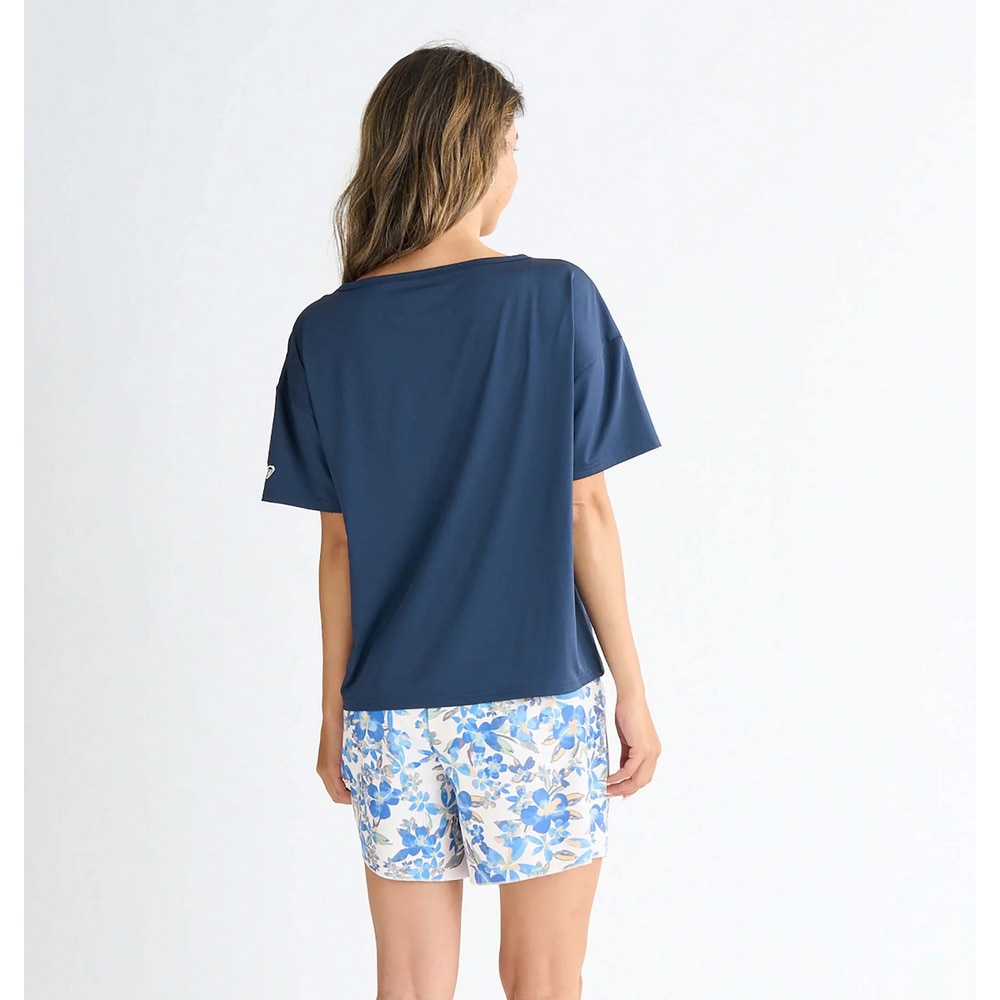ロキシー（ROXY）（レディース）水着 3点セット ラッシュTシャツ付き ARTSY FLORAL 25SPRSW251010BLU