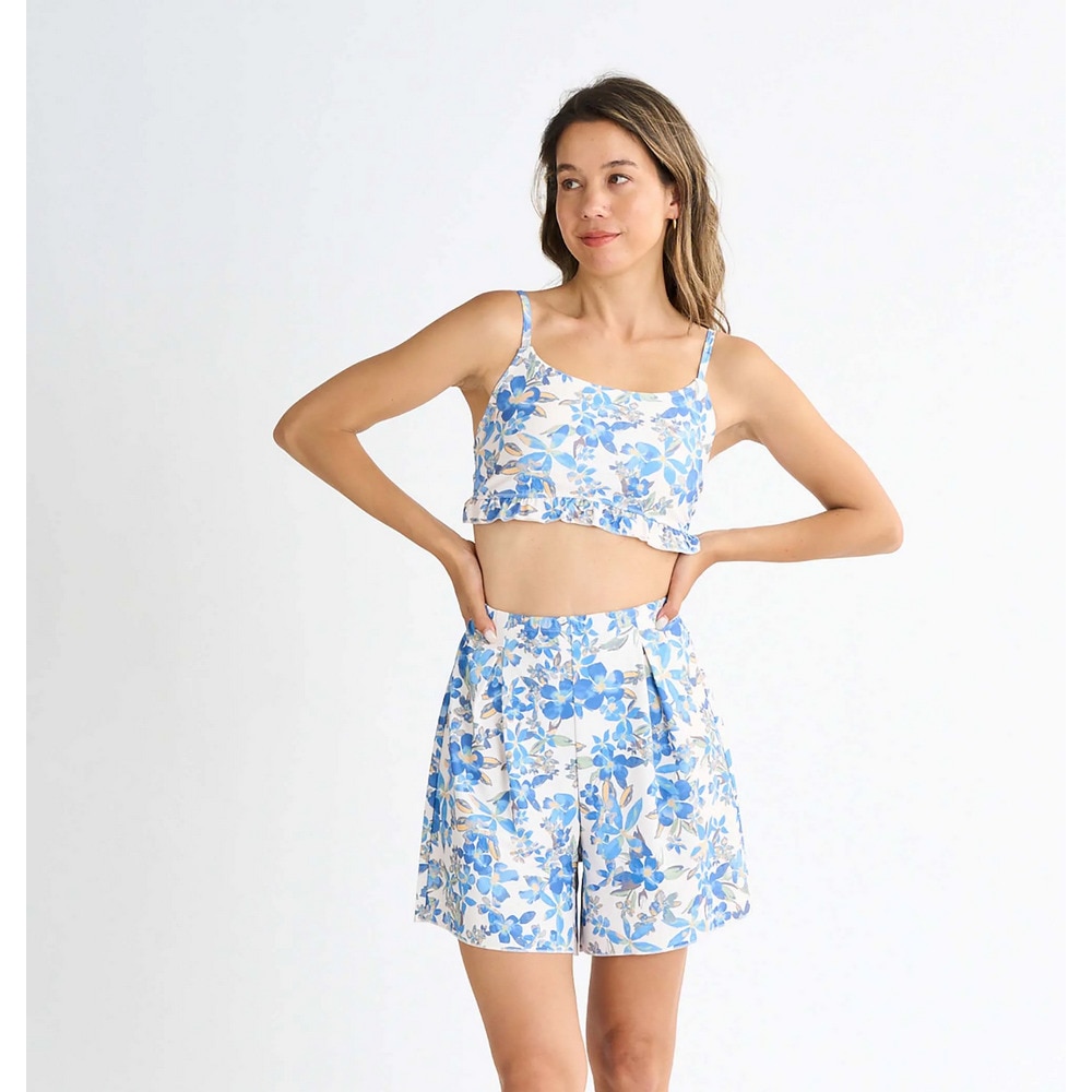 ロキシー（ROXY）（レディース）水着 3点セット ラッシュTシャツ付き ARTSY FLORAL 25SPRSW251010BLU