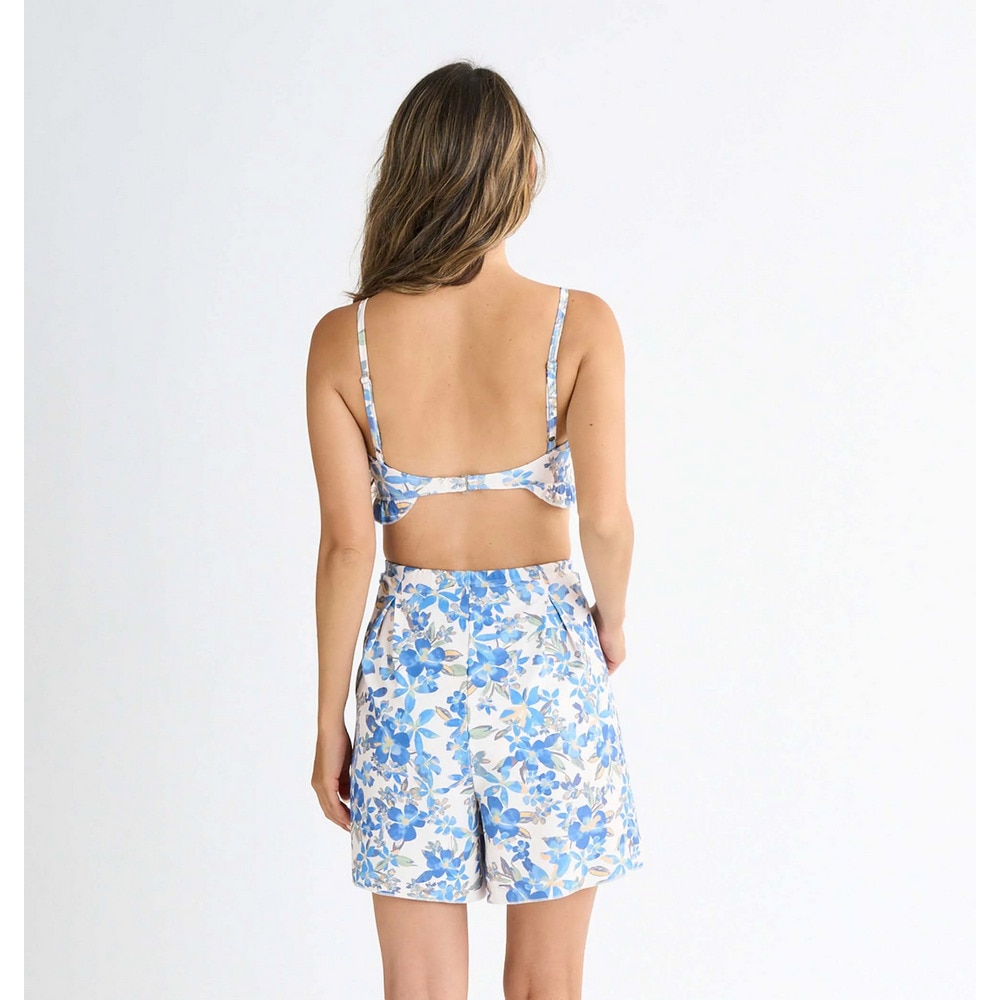 ロキシー（ROXY）（レディース）水着 3点セット ラッシュTシャツ付き ARTSY FLORAL 25SPRSW251010BLU