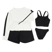 (レディース)セパレーツ水着 4点セット 951801BLK