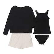 (レディース)セパレーツ水着 4点セット 408090BLK