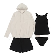 (レディース)セパレーツ水着 4点セット 408110BEG