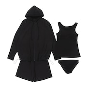 (レディース)セパレーツ水着 4点セット 408110BLK
