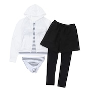 (レディース)セパレーツ水着 5点セット 408150WHT