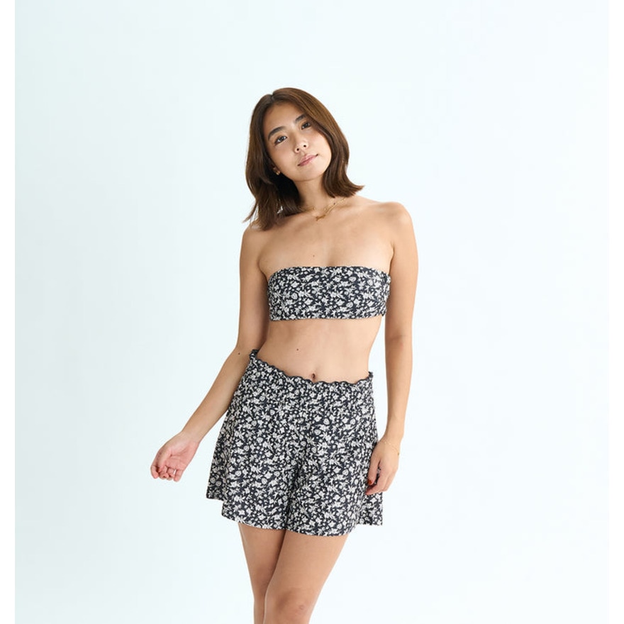 ロキシー（ROXY）（レディース）LA VIE 水着3点セット バンドゥ キャミソール キュロット インナーショーツ付き 25SURSW252006BBK