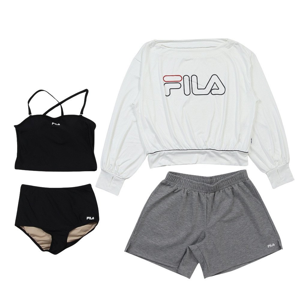 【新品・未使用・11号L】FILA水着 プルオーバータンキニ 4点セット フィラ（FILA）（レディース）プルオーバー タンキニ4点セット 水陸