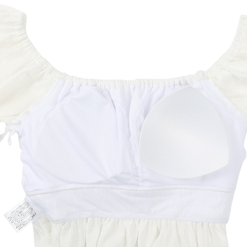 ジャクリーヌベール（Jacouelinebert）（レディース）水着 3点セット トップス&ショーツ&ショートパンツ 961801WHT